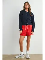 Buttermelon Long Sleeve Buttoned Cropped Cardigan