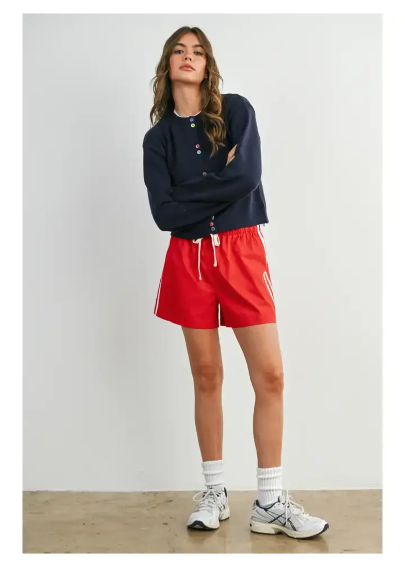 Buttermelon BM Long Sleeve Buttoned Cropped Cardigan
