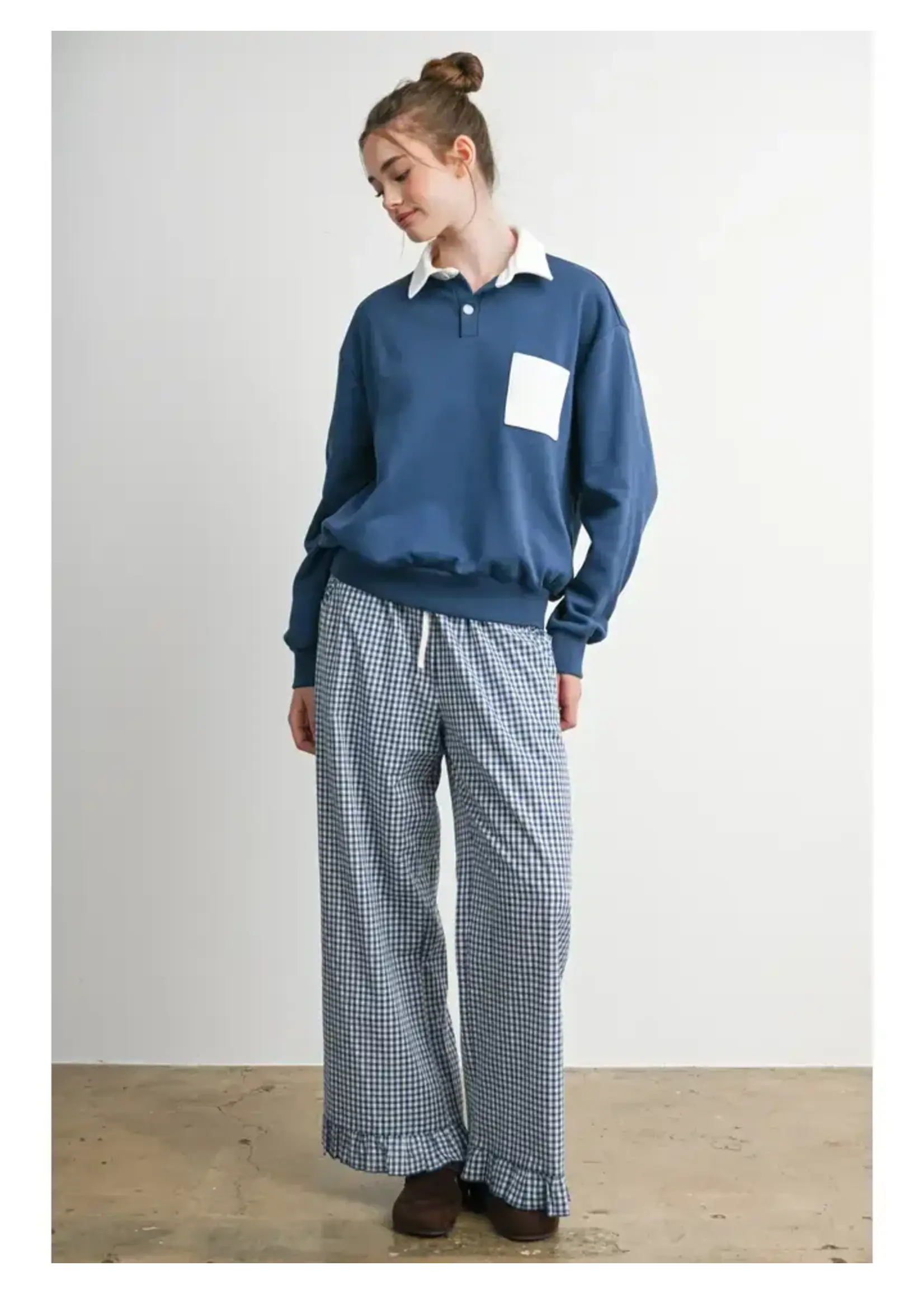 Buttermelon BM Polo Collar Sweatshirt