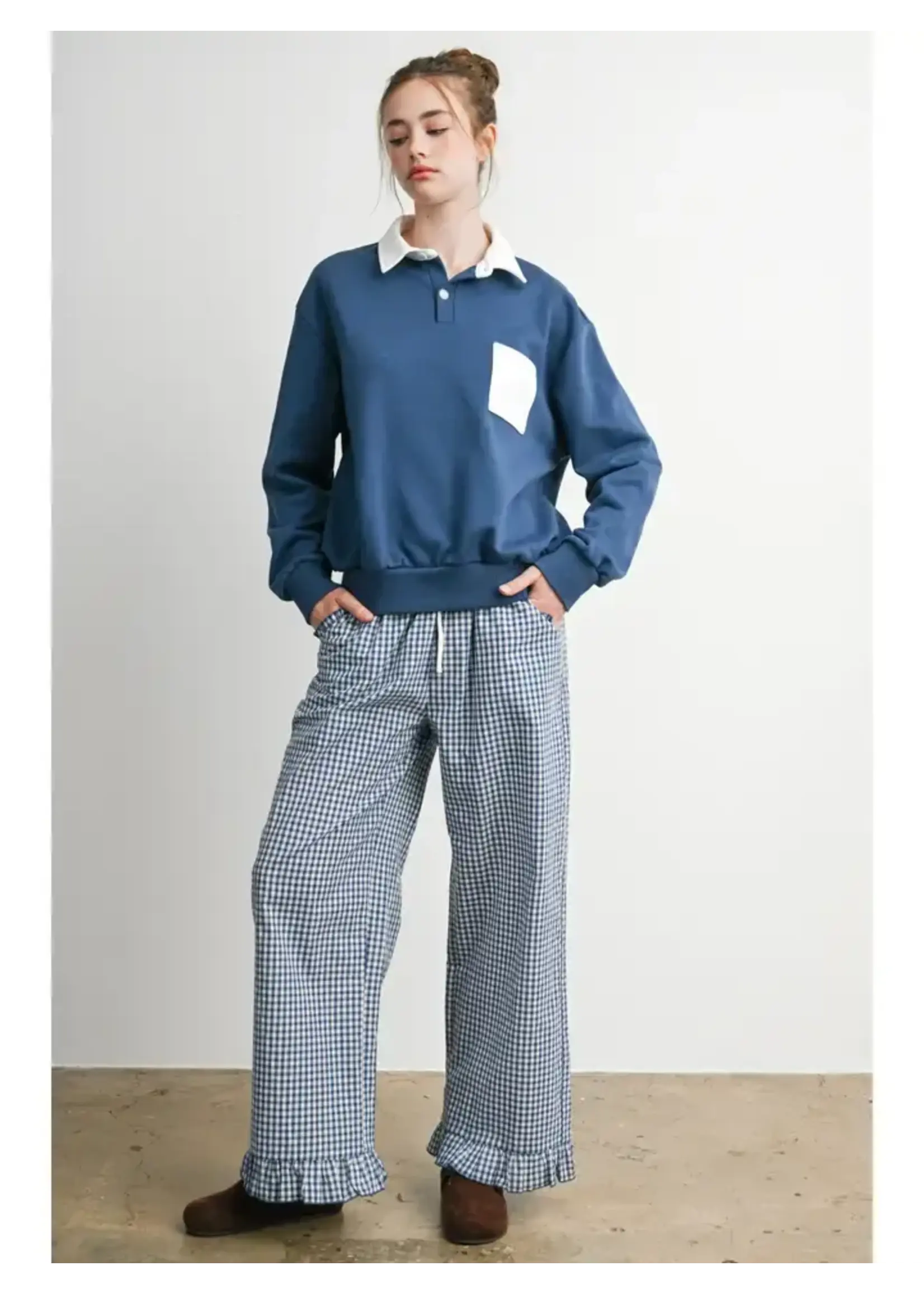 Buttermelon BM Polo Collar Sweatshirt