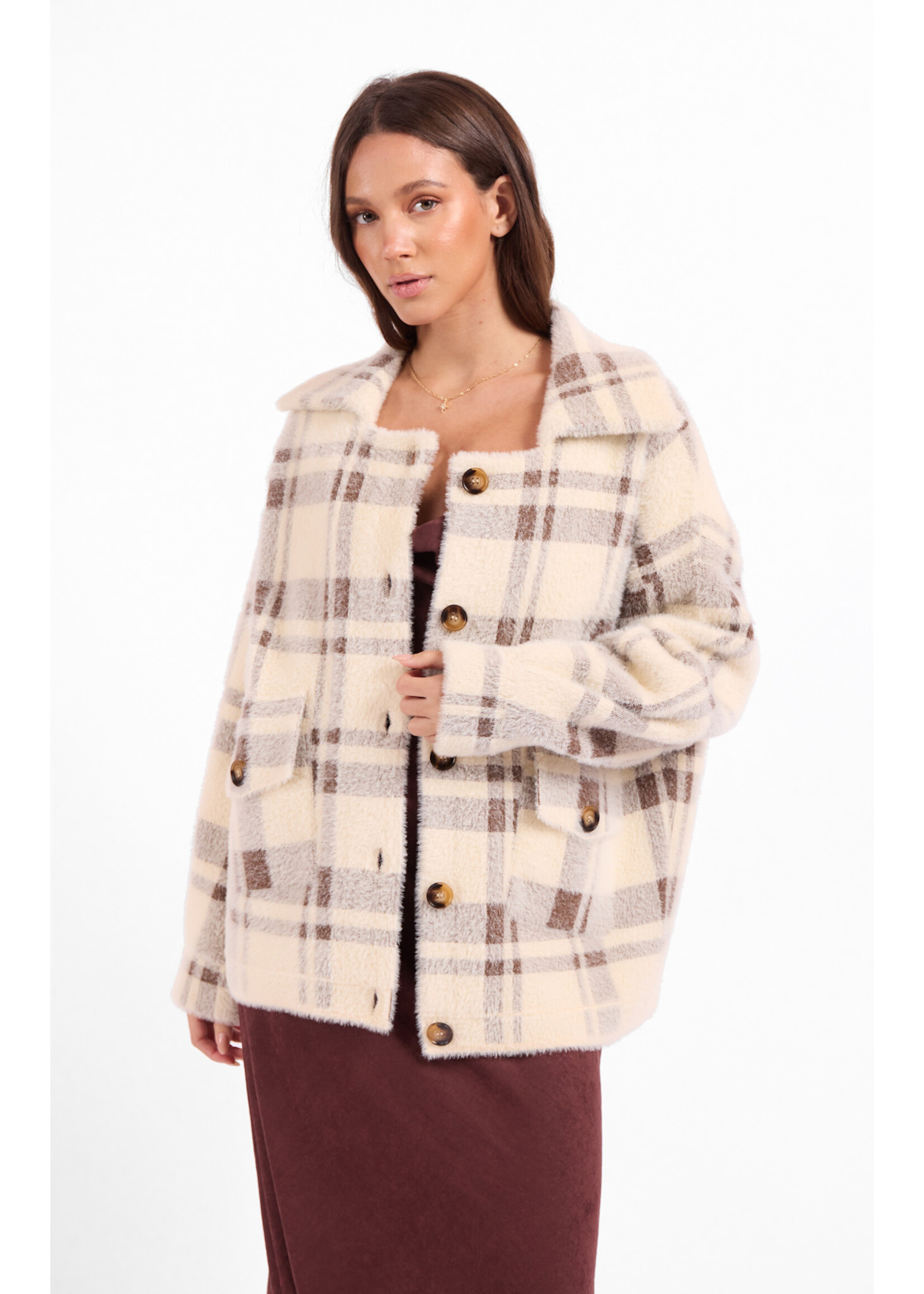 Sage The Label STL Lola Plaid Coat