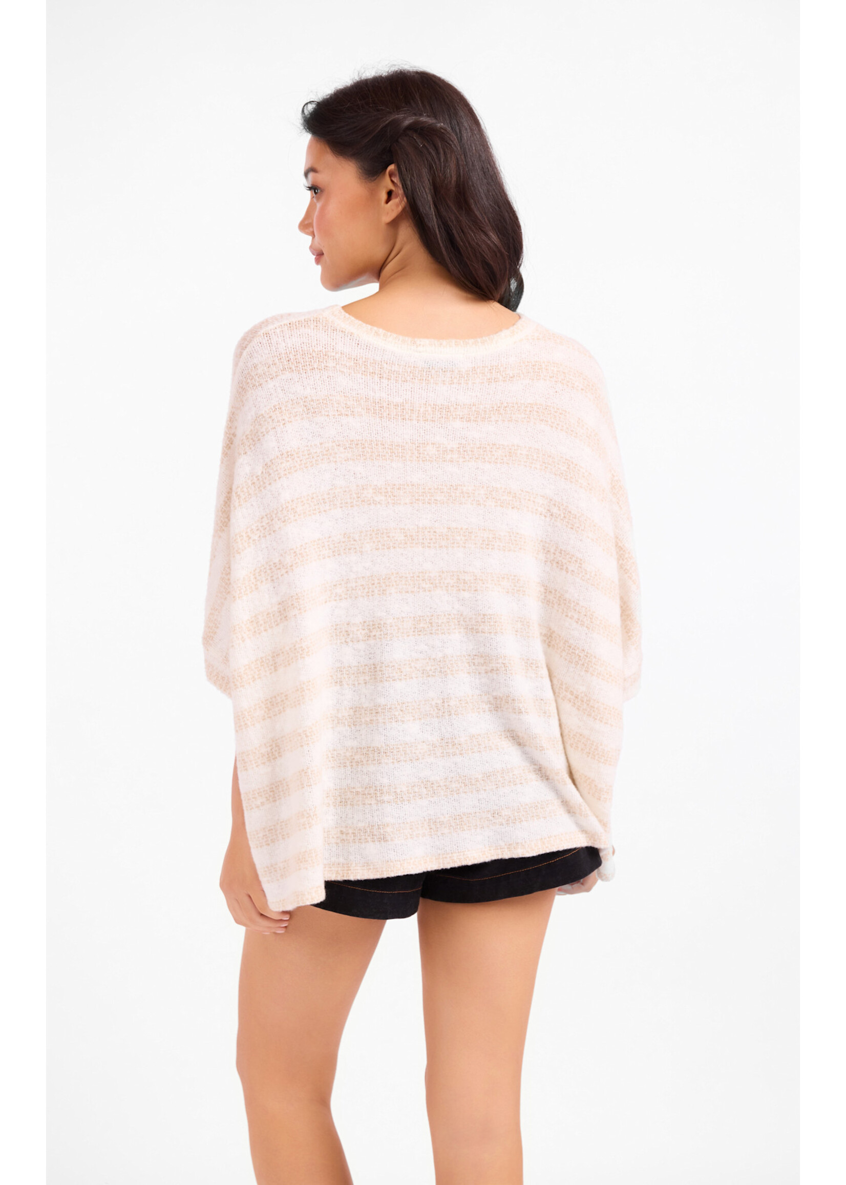 Sadie Sage SS Billie Stripe Dolman Top