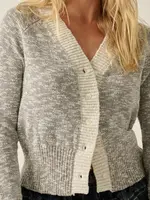 Promesa Marled Knit Button Cardigan