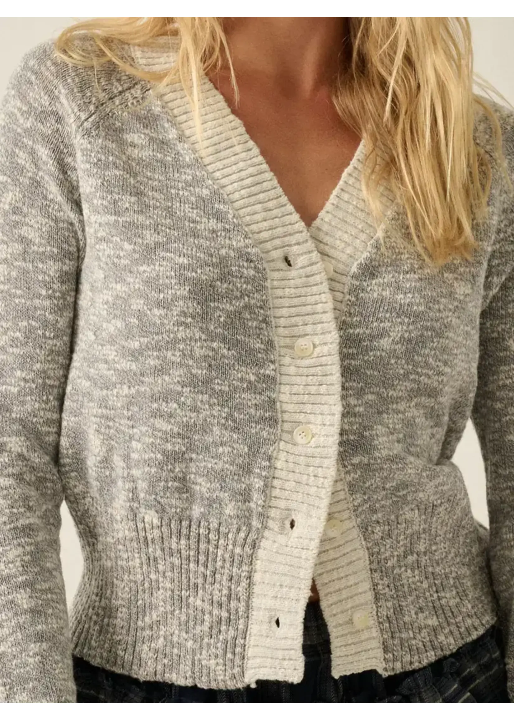 Promesa P Marled Knit Button Cardigan