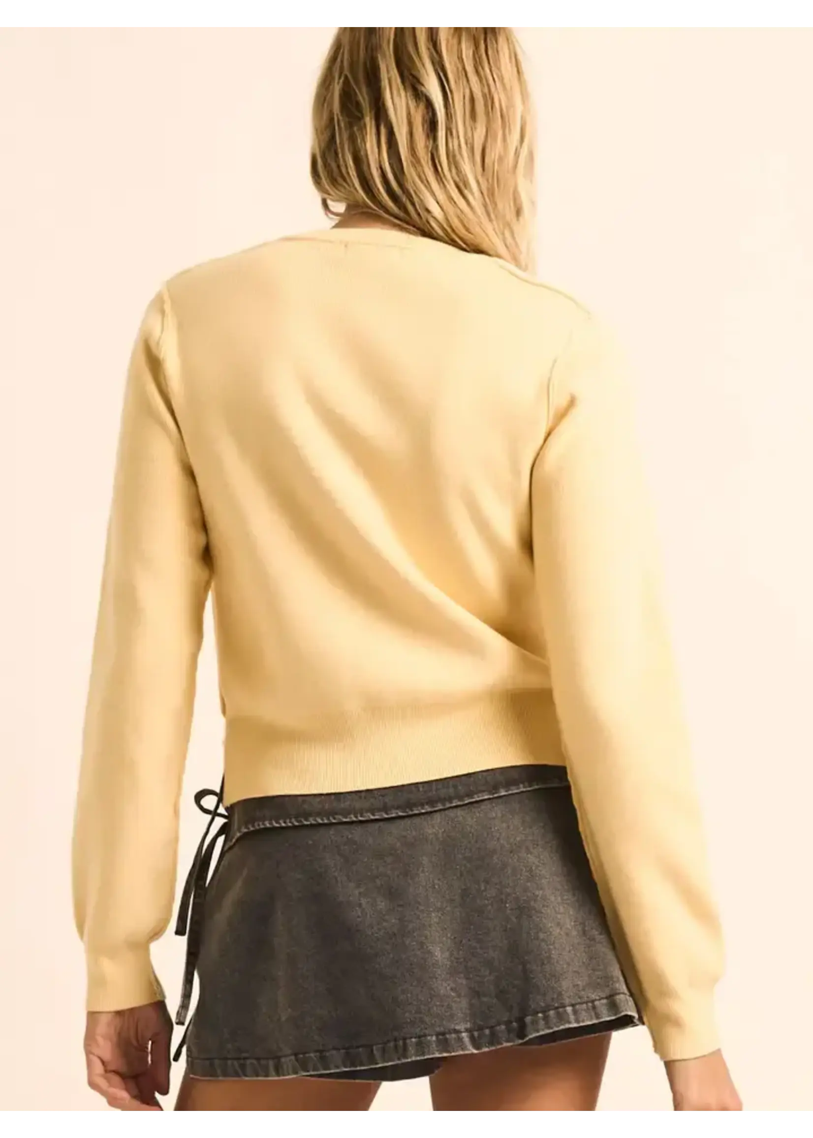 Promesa P Two-Tone Layered Cardi