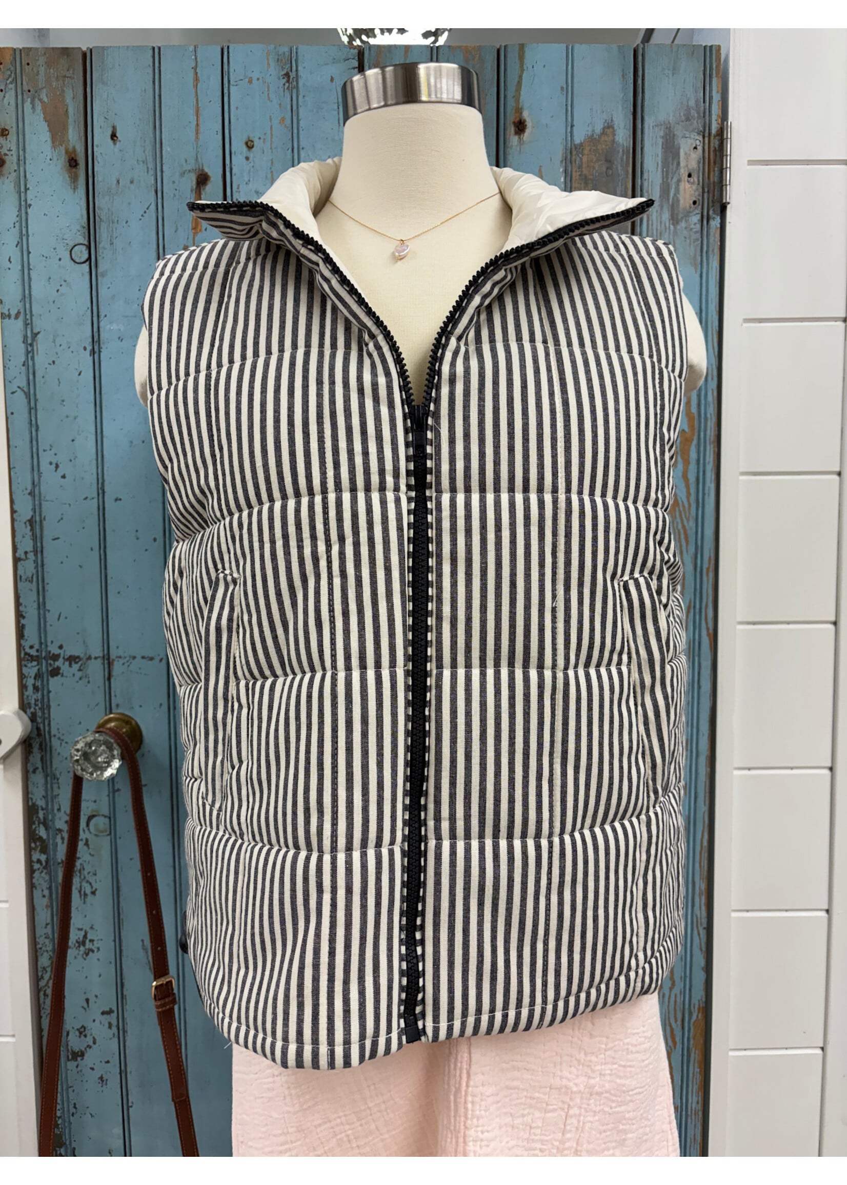 Hem & Thread HT Padded Striped Vest