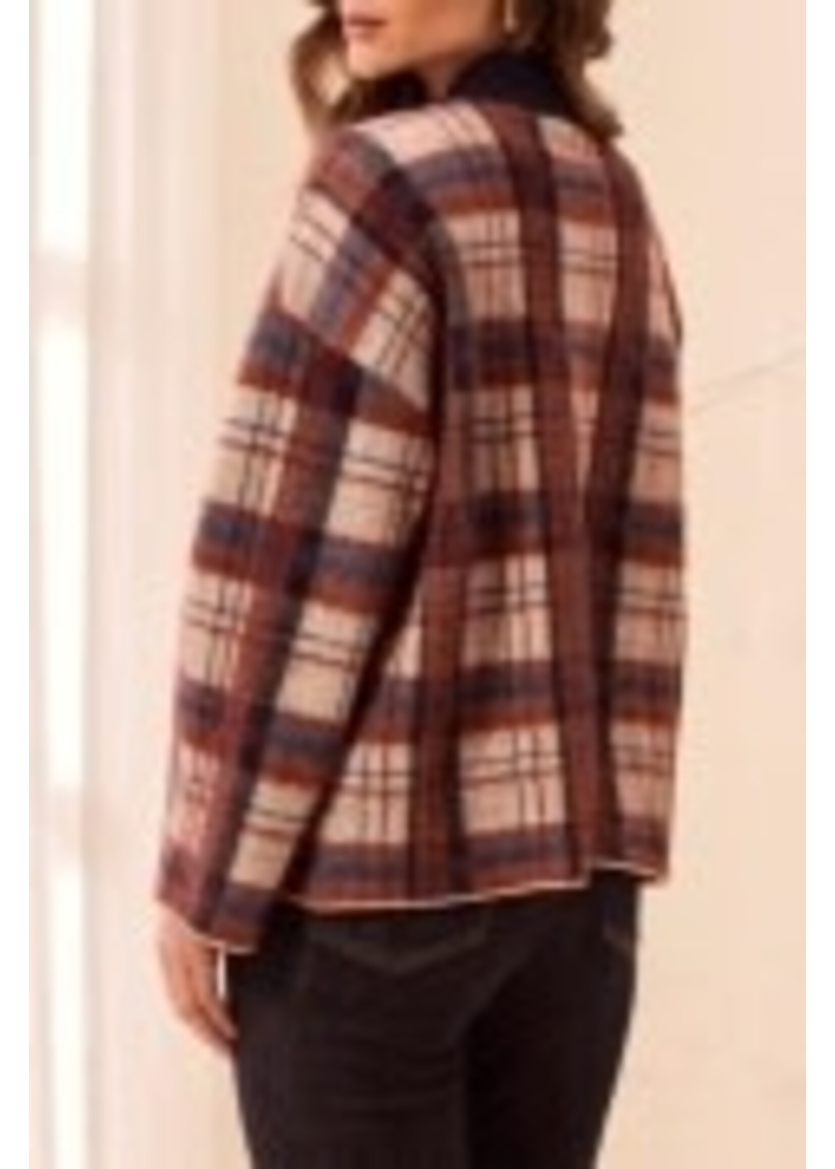 Tribal T L/S Mock Neck Sweater Cardi