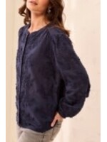 Tribal T L/S Button Front Blouse