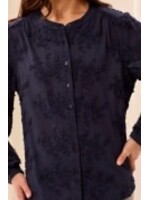 Tribal L/S Button Front Blouse