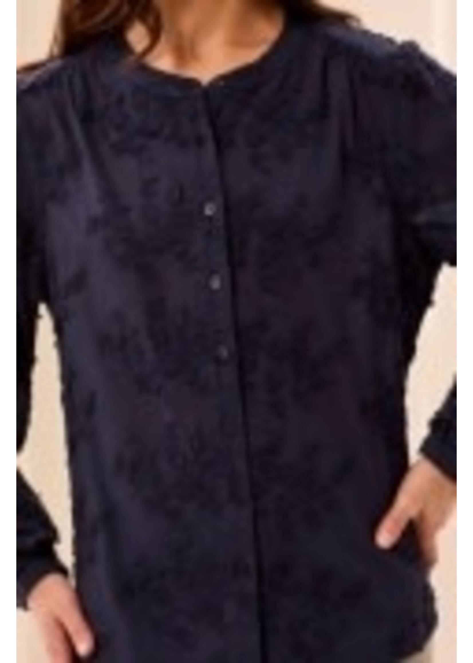Tribal T L/S Button Front Blouse