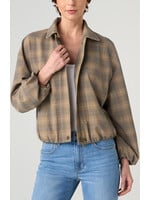 Liverpool LP Plaid Bubble Hem Jacket