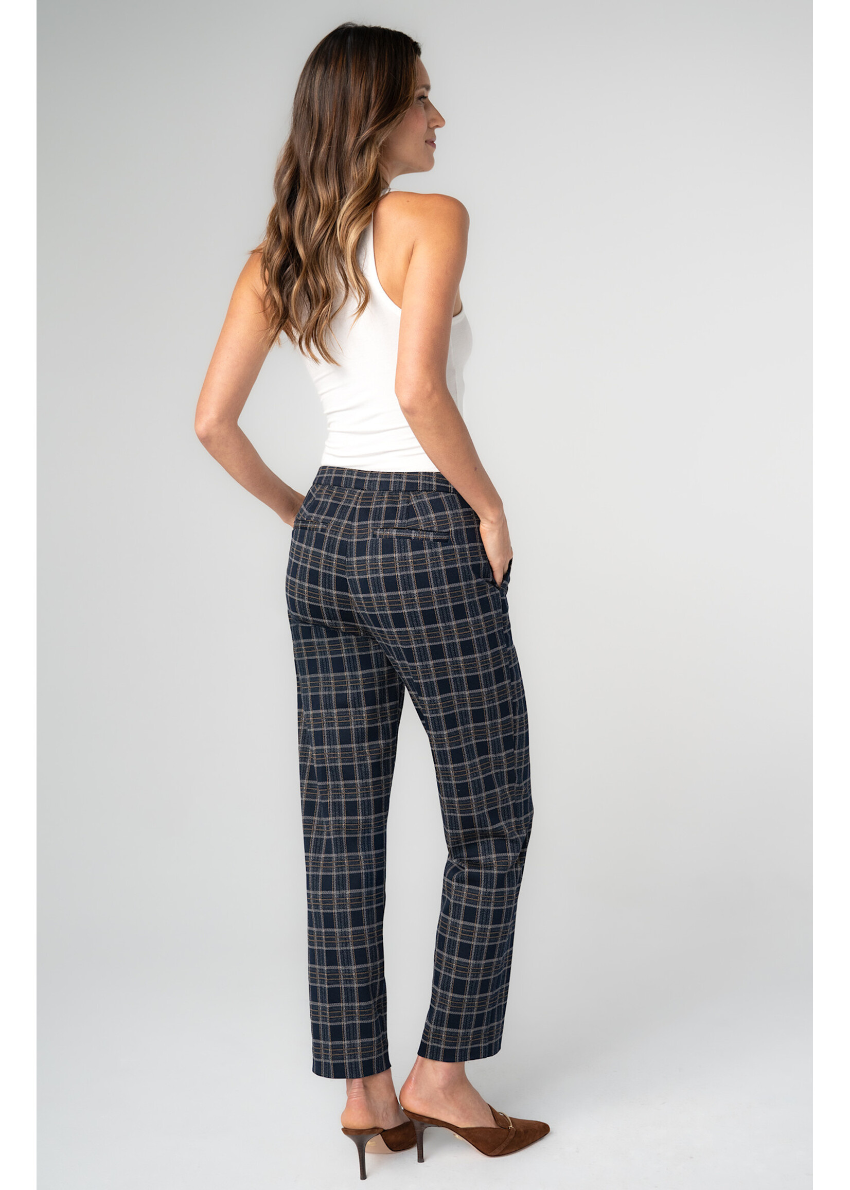 Liverpool LP Plaid Kayla Pant