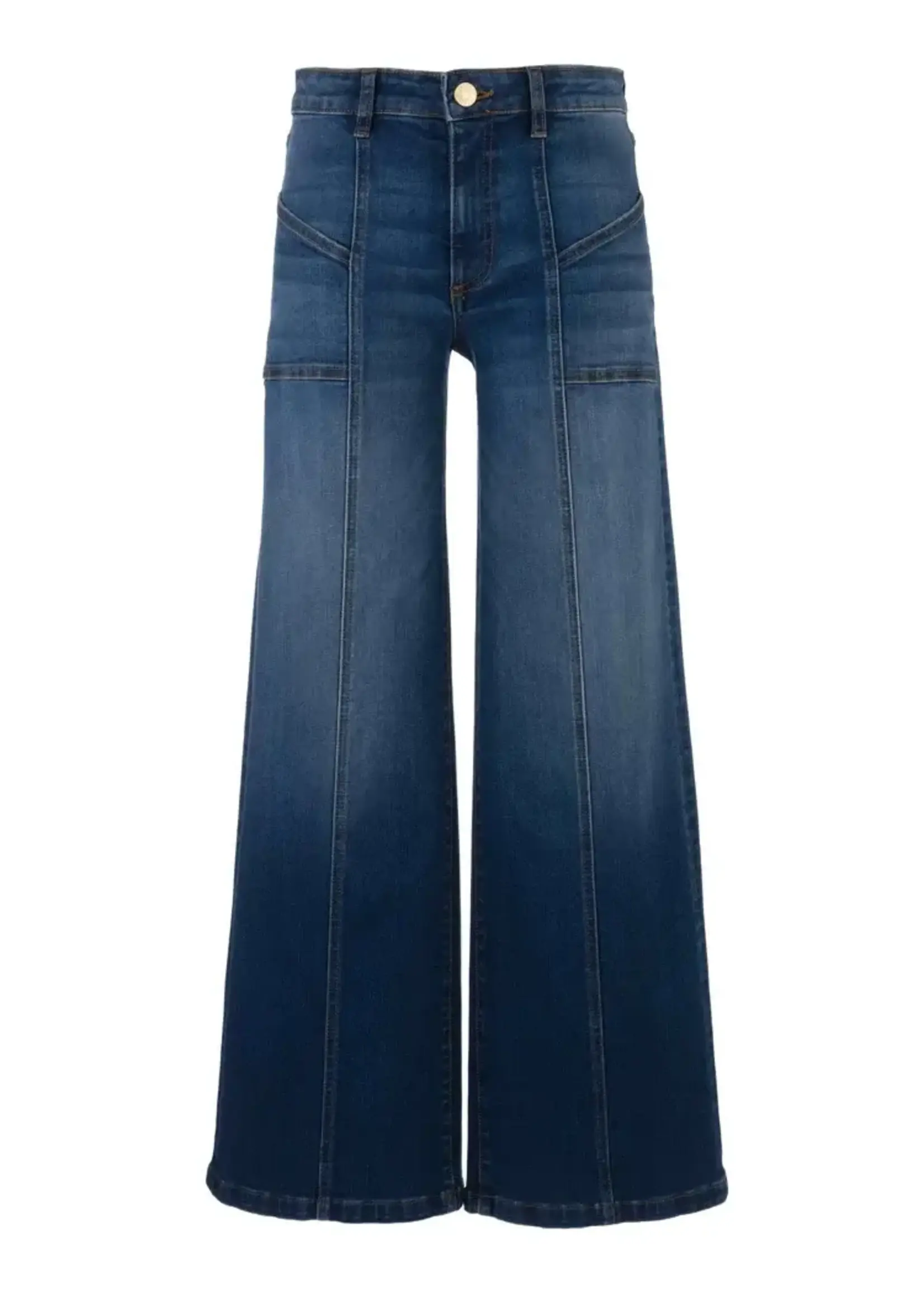Kut Denim K High Rise Wide Frt Seam