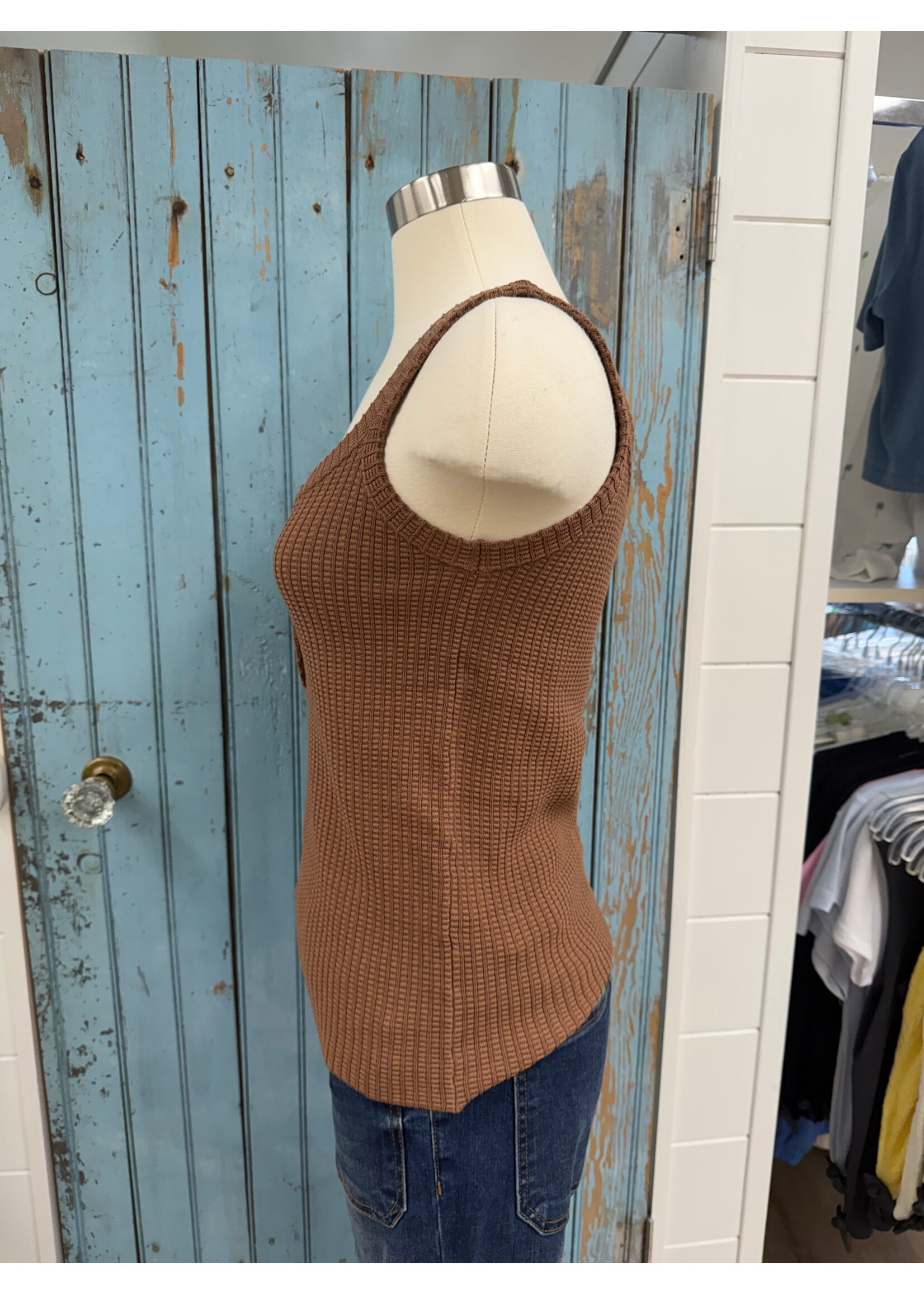 Dear John DJ Brooke Buttoned Tank