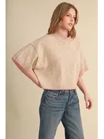 &Merci Contrast Blanket Sweater