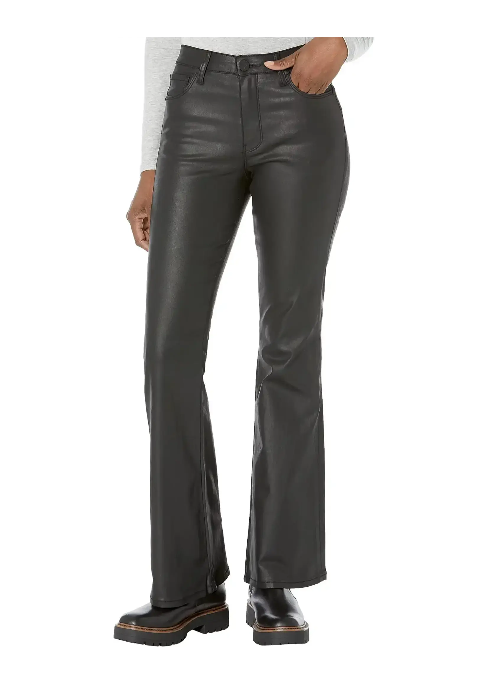 Kut Denim K Kelly High Rise Fab Ab Kick Fl