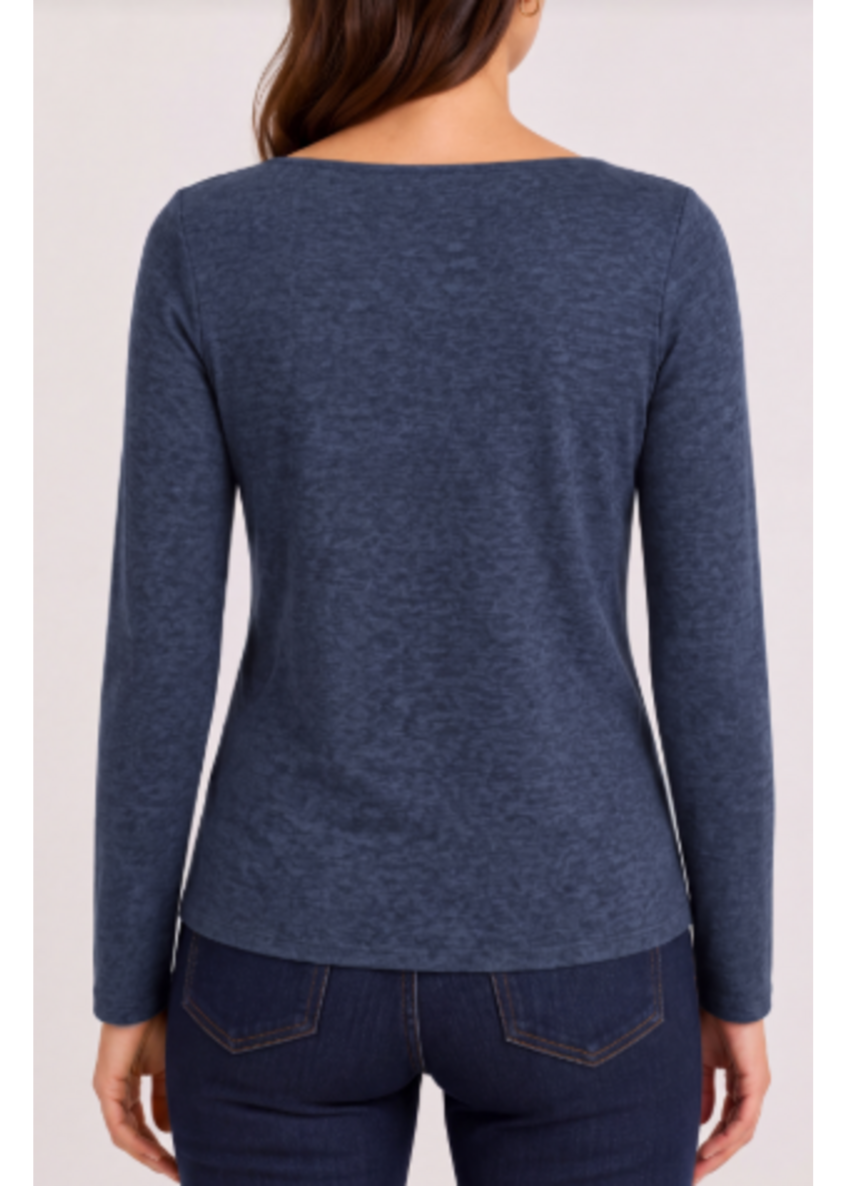 Liverpool LP Long slv Boat Neck w/ Twist