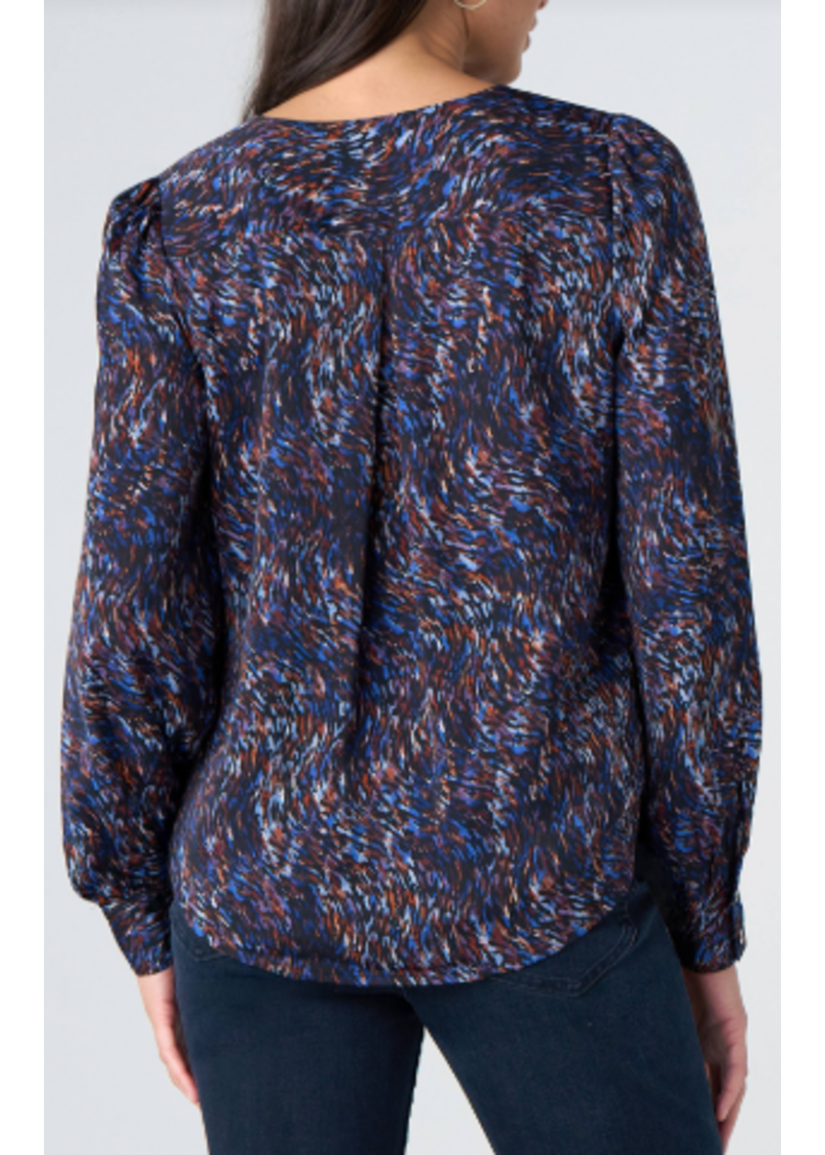 Liverpool LP Long Slv Woven Blouse