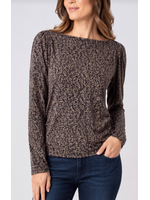 Liverpool Long Slv Jewel Knit Top