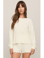 Z Supply Daydream Rib LS Top