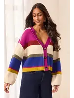 Tribal Puff Sleeve Sweater Cardigan