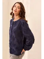Tribal L/S Button Front Blouse