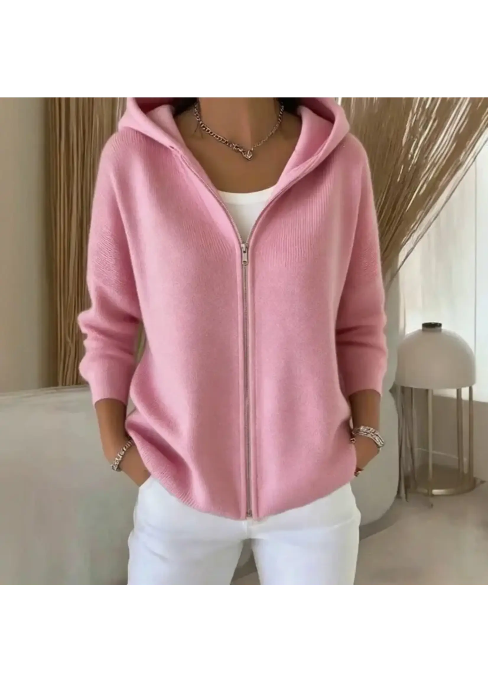Suhkasana SK Hooded Zip-Up Cardigan