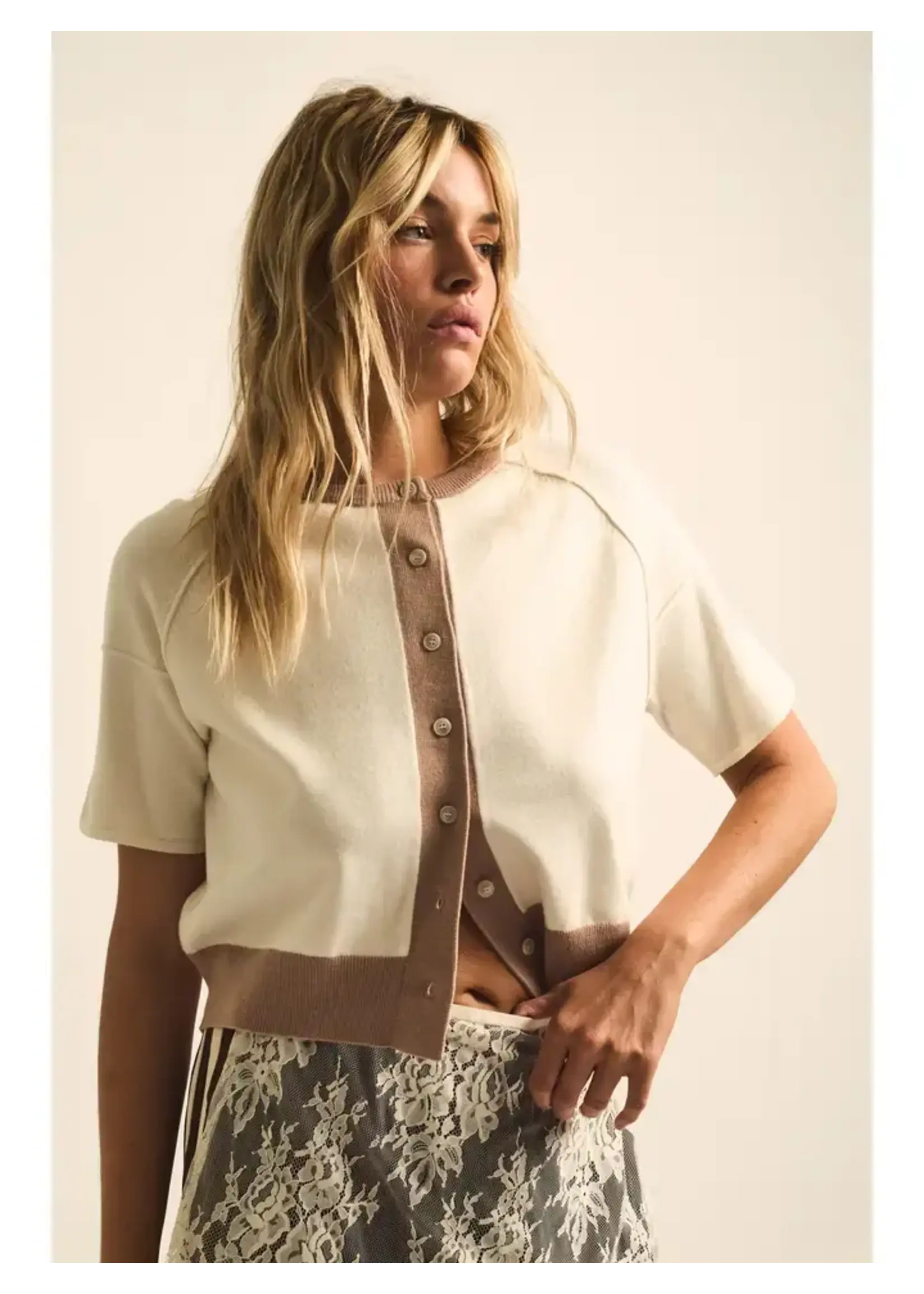 Promesa P Knit Short Slv Cardgian