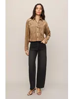 Z Supply All Day Cropped Suede Jacket