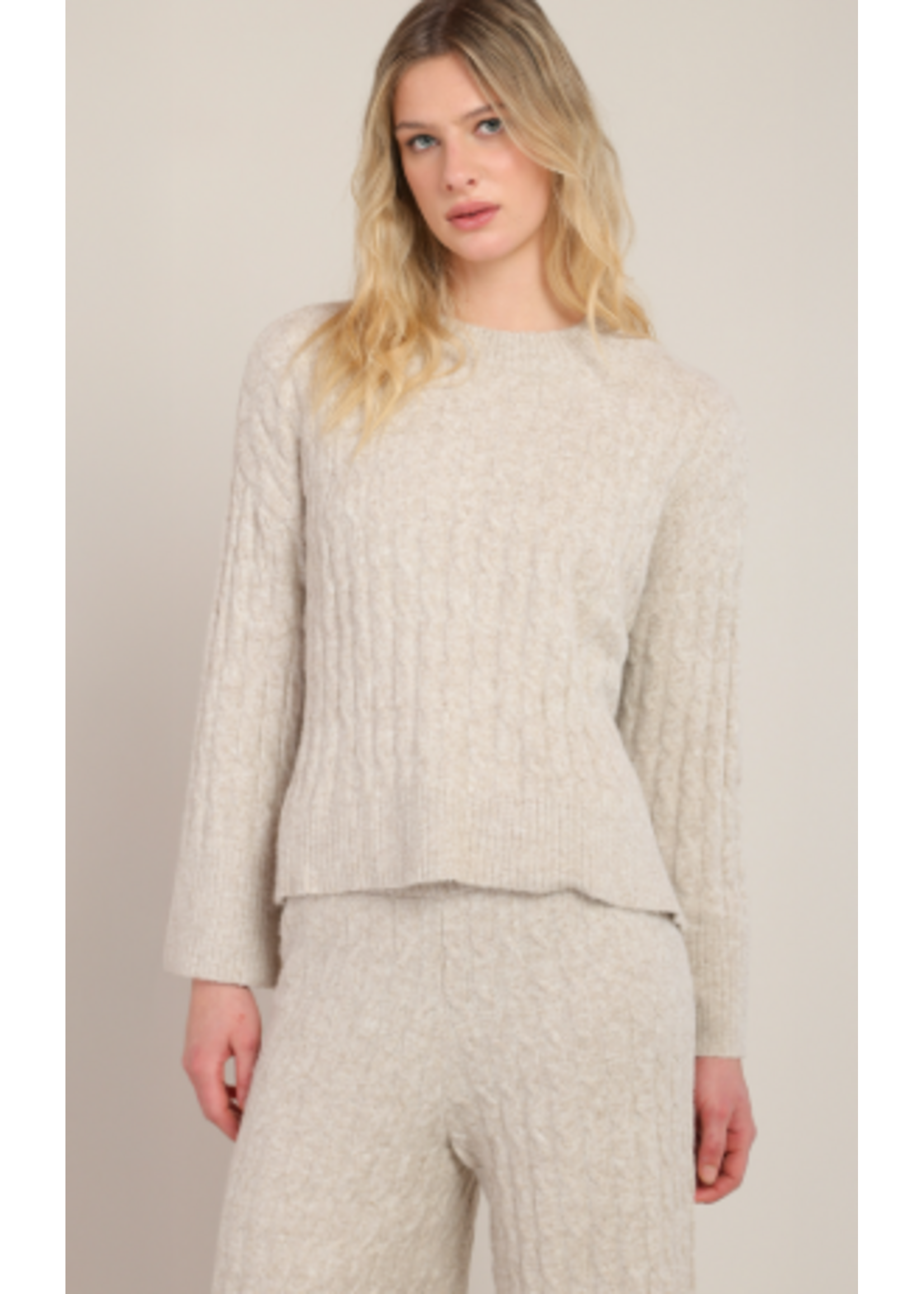 Dex D Cable Knit Sweater