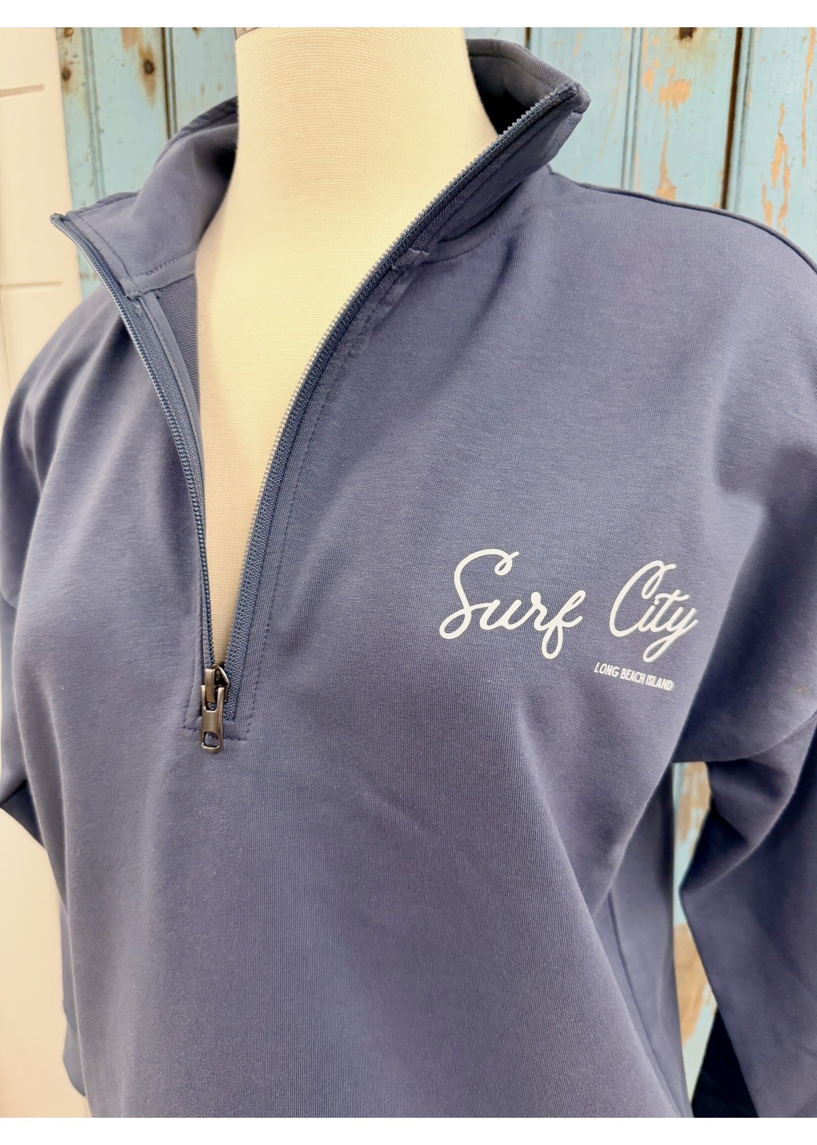 Wink W Surf City Half Zip Sweatshirt