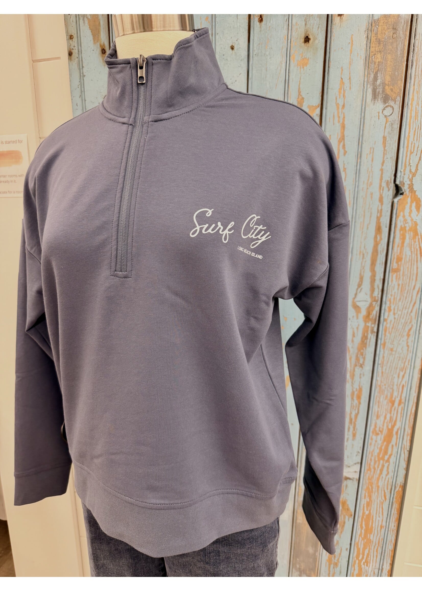 Wink W Surf City Half Zip Sweatshirt