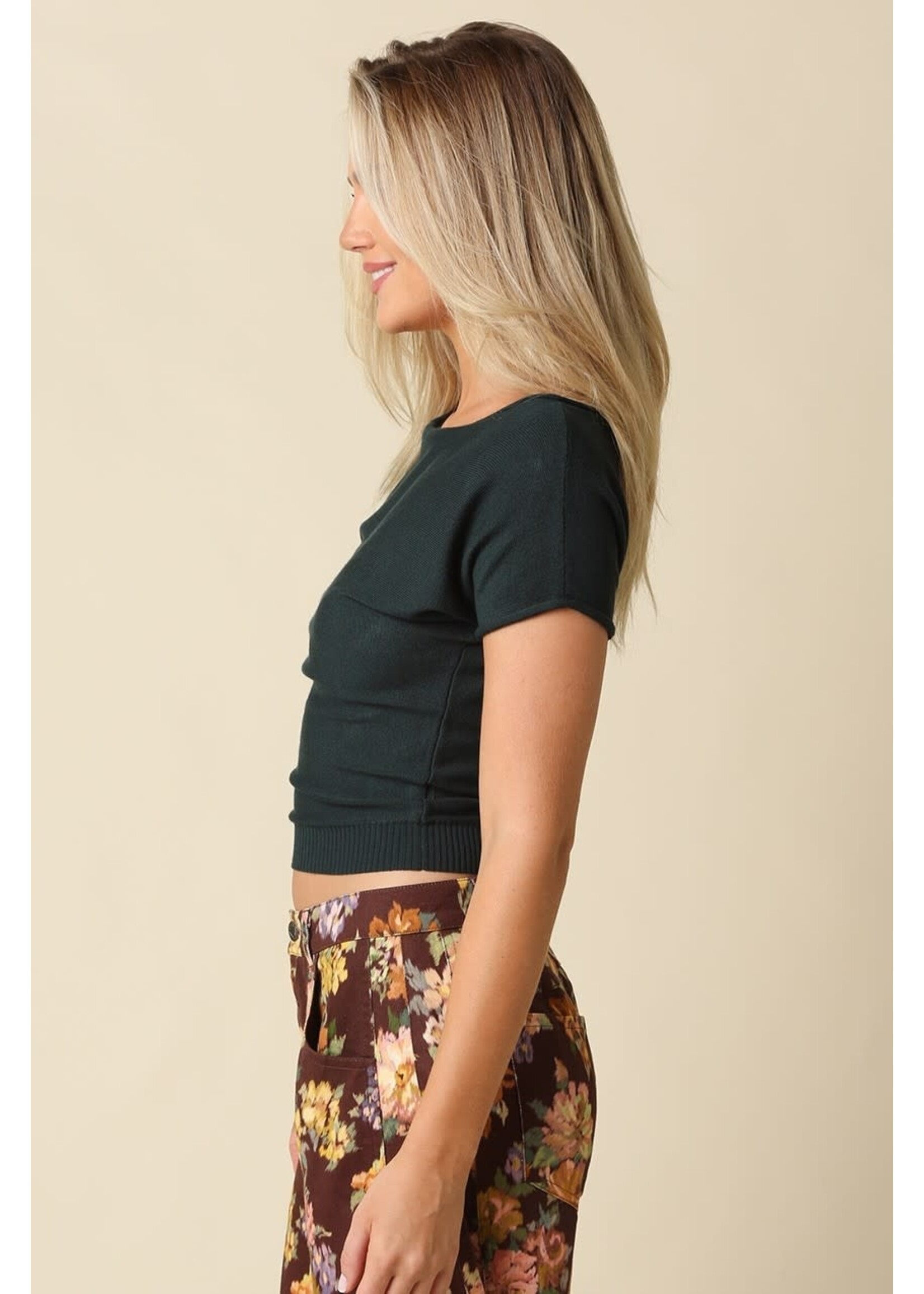 olivaceous O Angela Boat Neck Tee