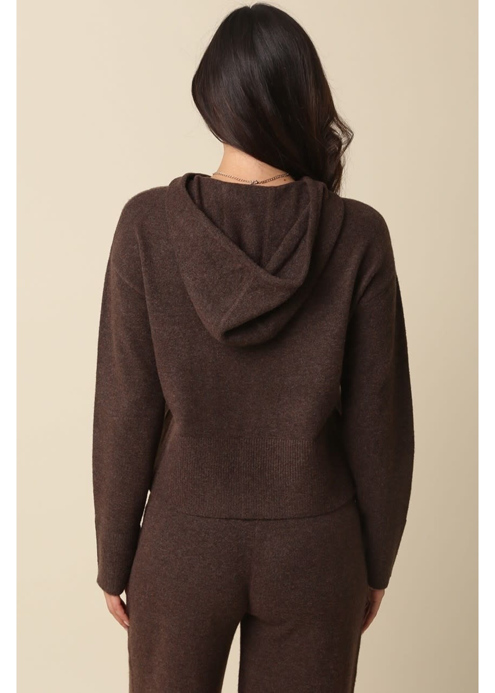 olivaceous O Alexis Knit Hoodie