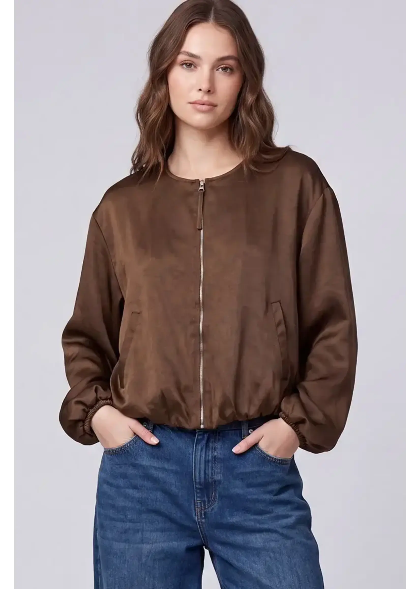 She & Sky S+S Long Slv Bubble Jacket