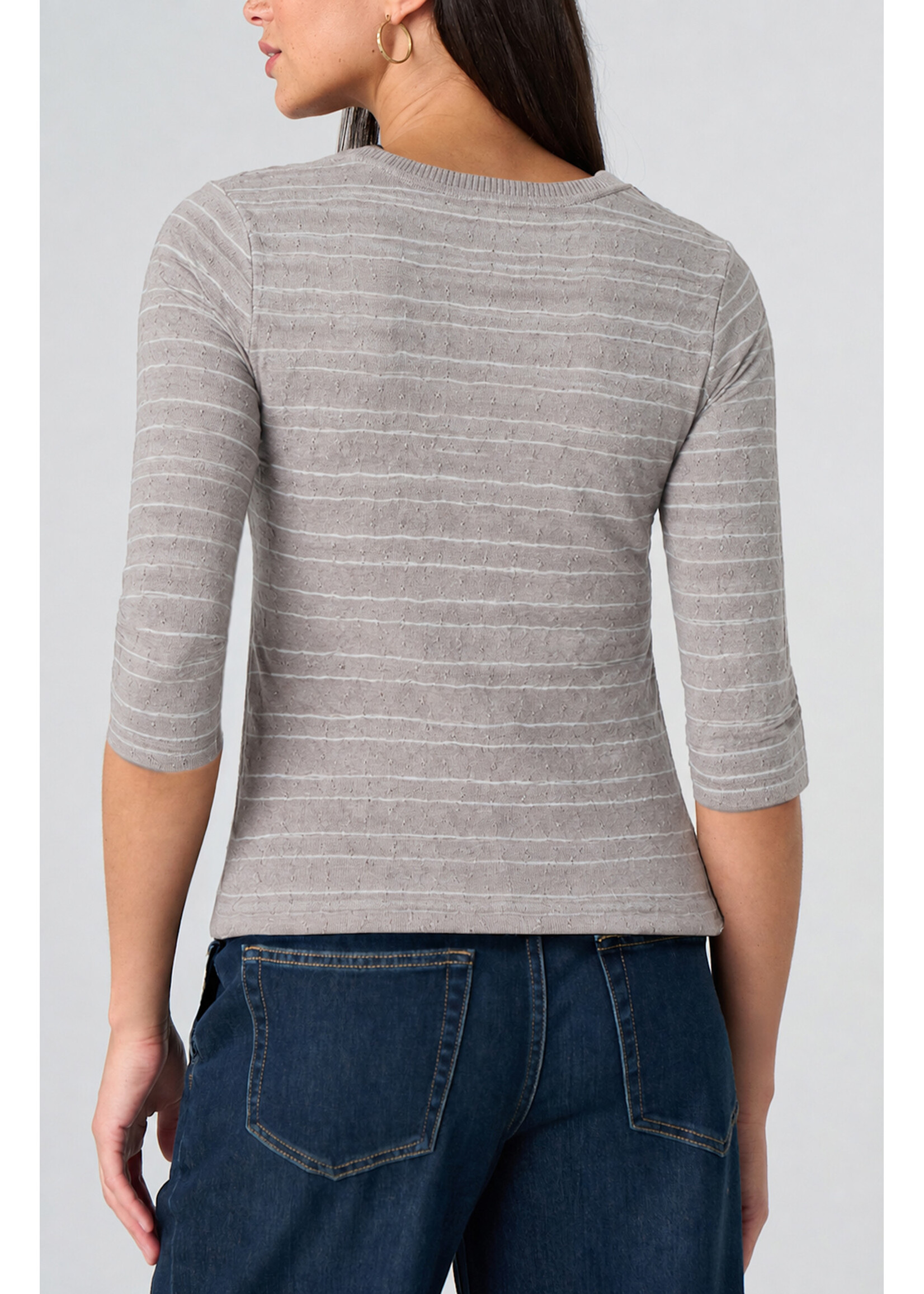 Liverpool LP Grey Knit Crew Top