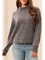 Tribal L/S Funnel Neck Top