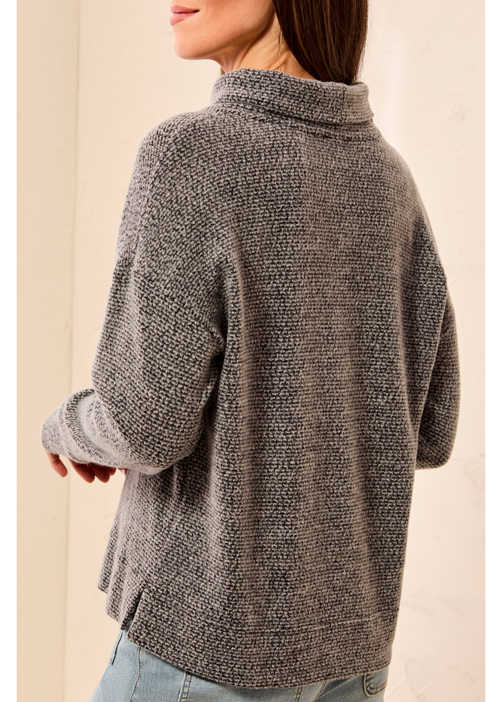 Tribal T L/S Funnel Neck Top
