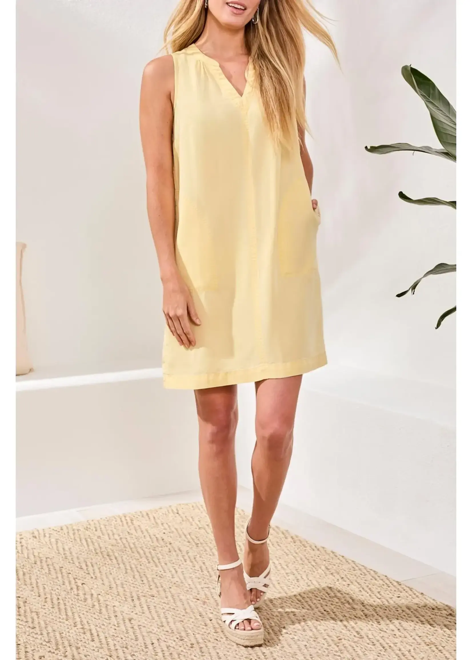 Tribal T Flowy Sleeveless V-Neck Dress
