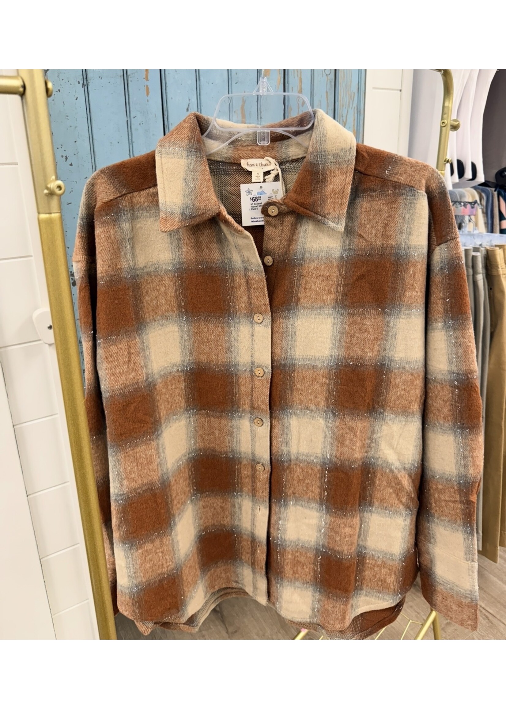 Hem & Thread HT Collared Flannel Shirt