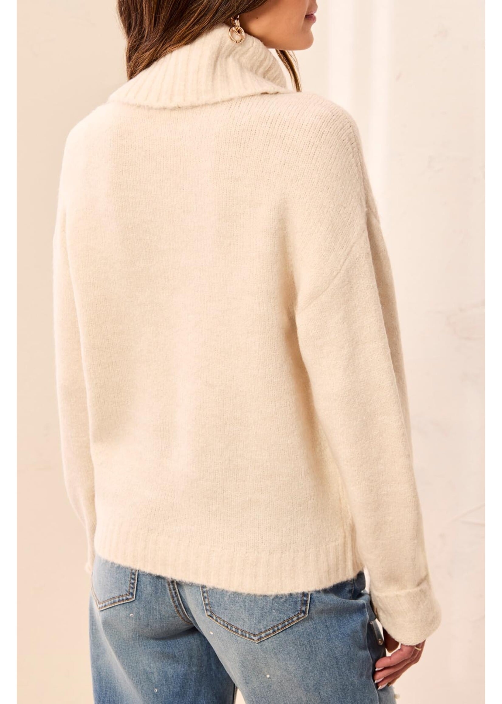 Tribal T Cream Bow Sweater