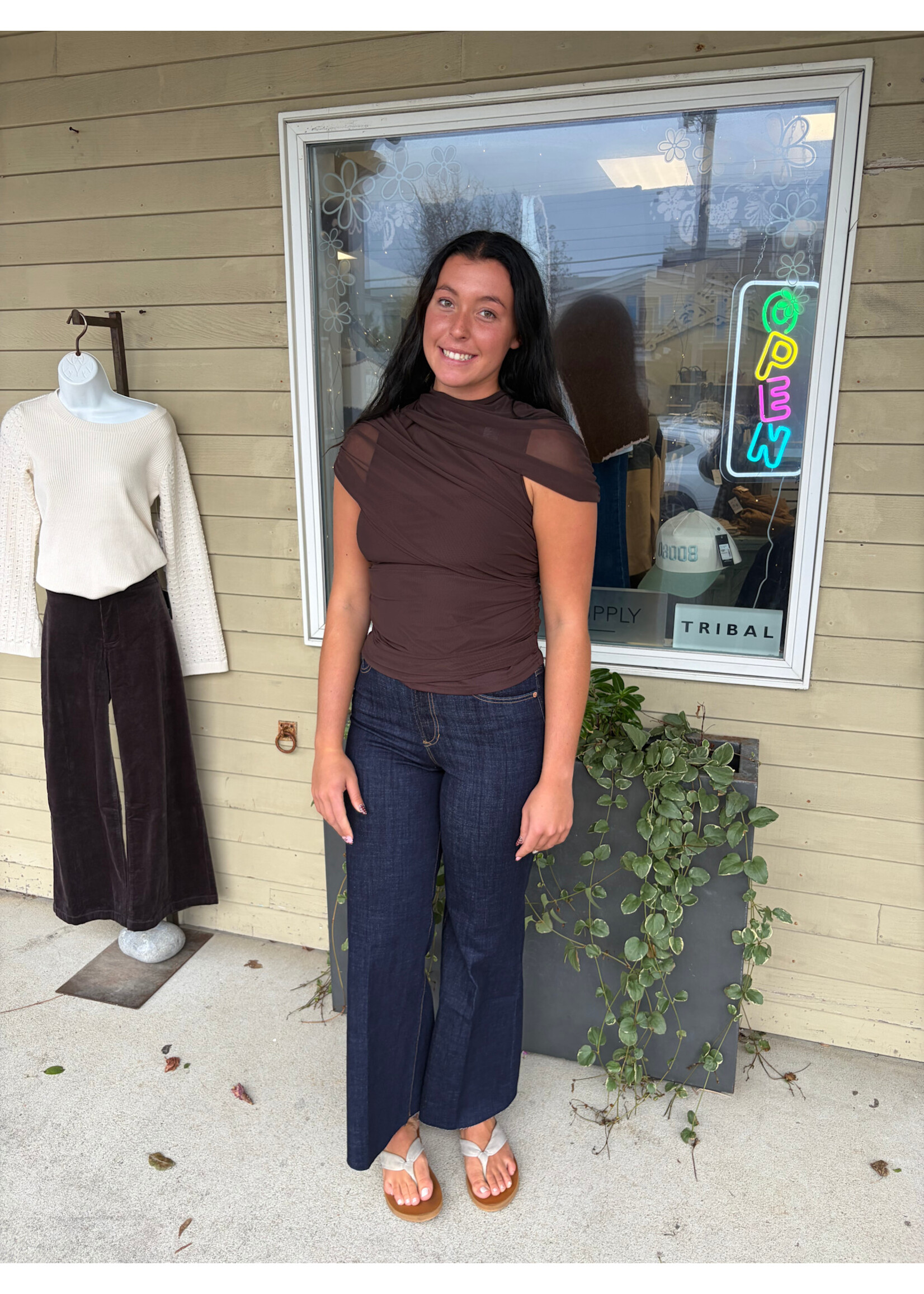 Steve Madden SM Kerry Mesh Top