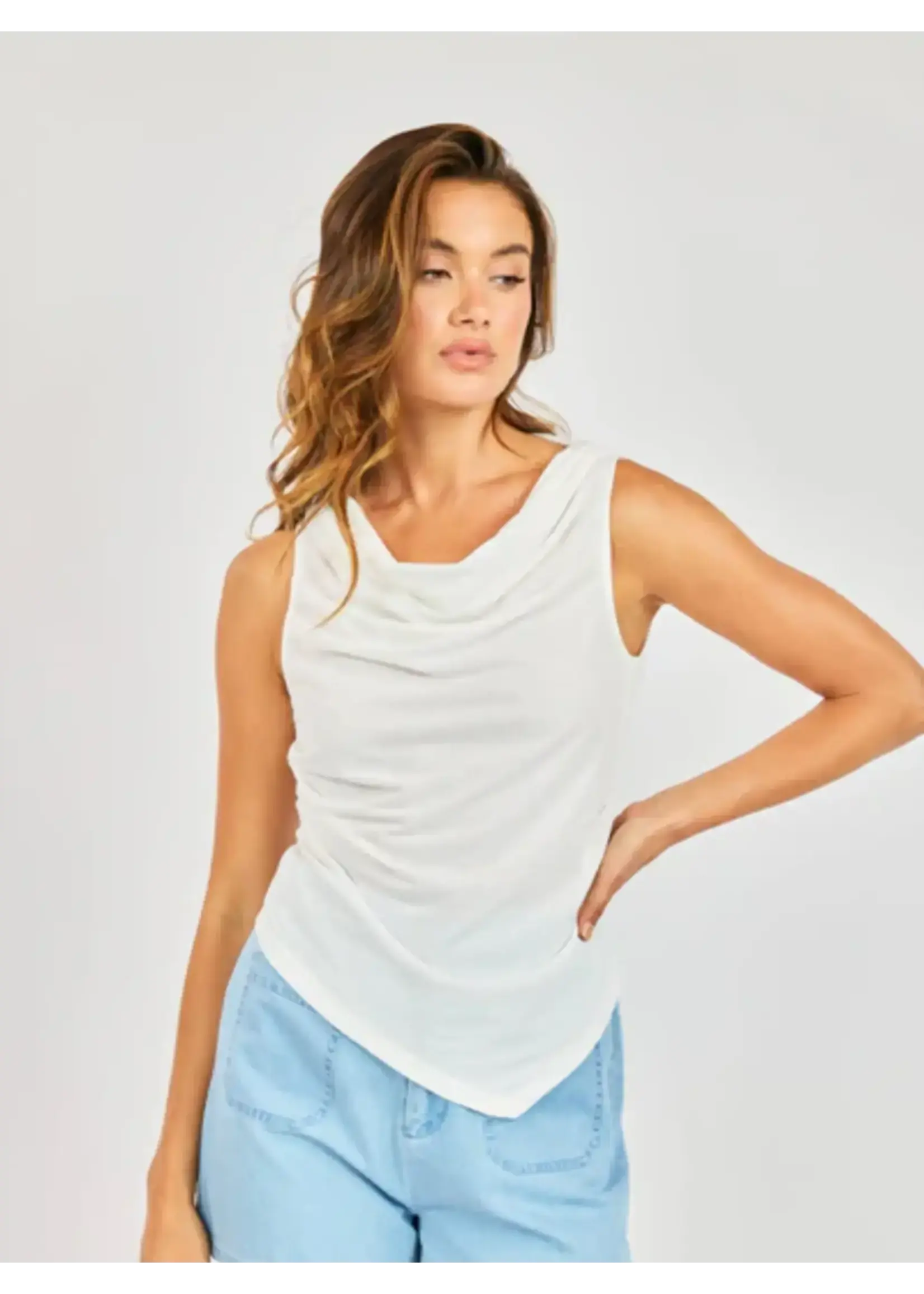 Sadie Sage Faithful Cowlneck Tank