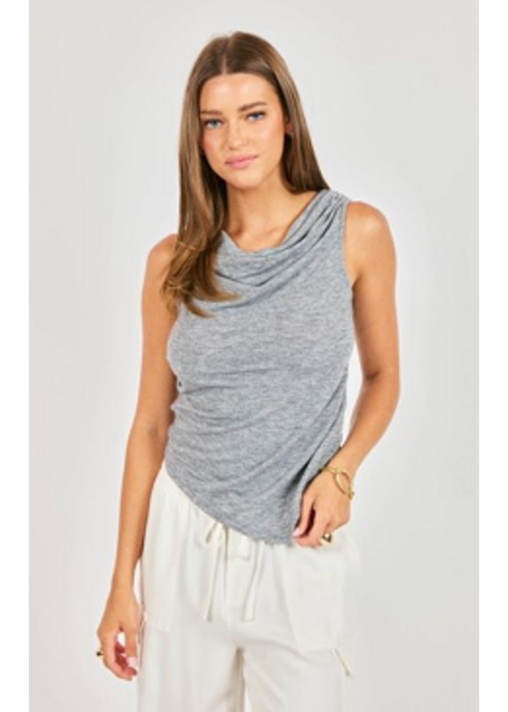 Sadie Sage Faithful Cowlneck Tank