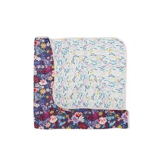 Loulou lollipop Couette en mousseline Dark field flowers