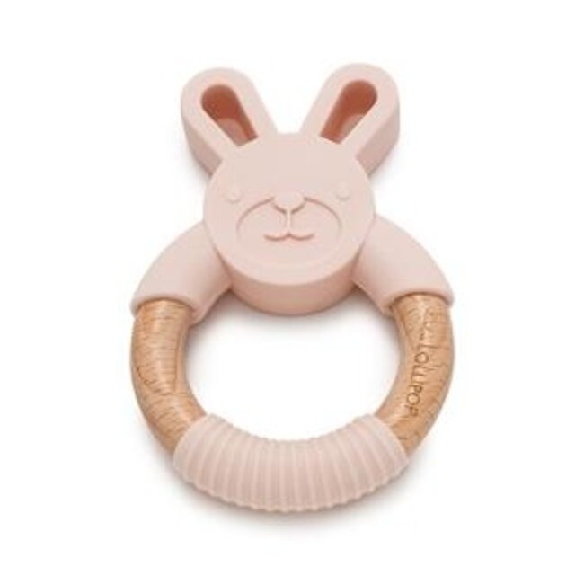 Loulou lollipop Anneau de dentition Lapin Blush Pink