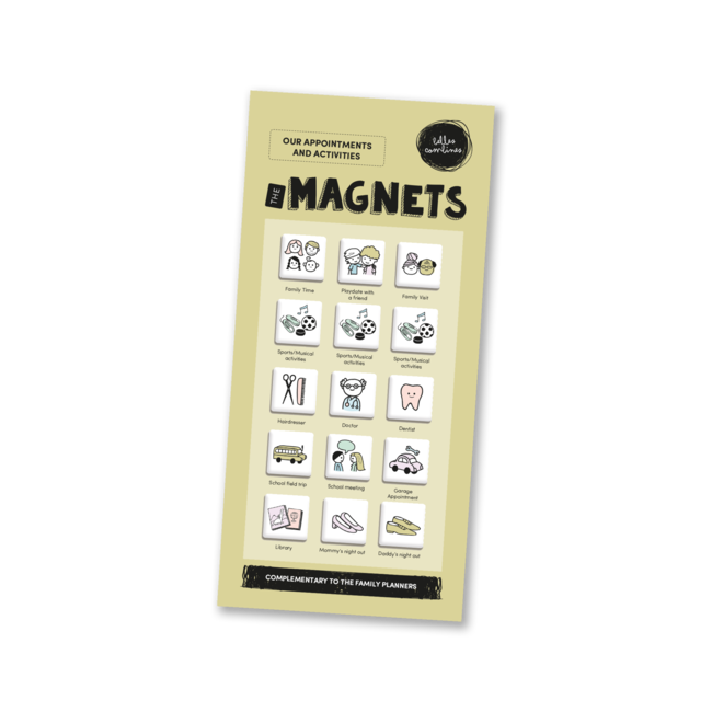 Les belles combines Magnets -Appointments and activities