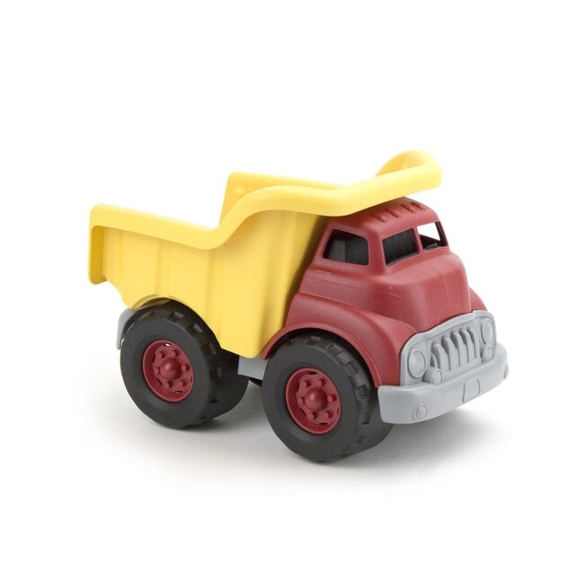 Green toys Camion Benne Rouge et jaune