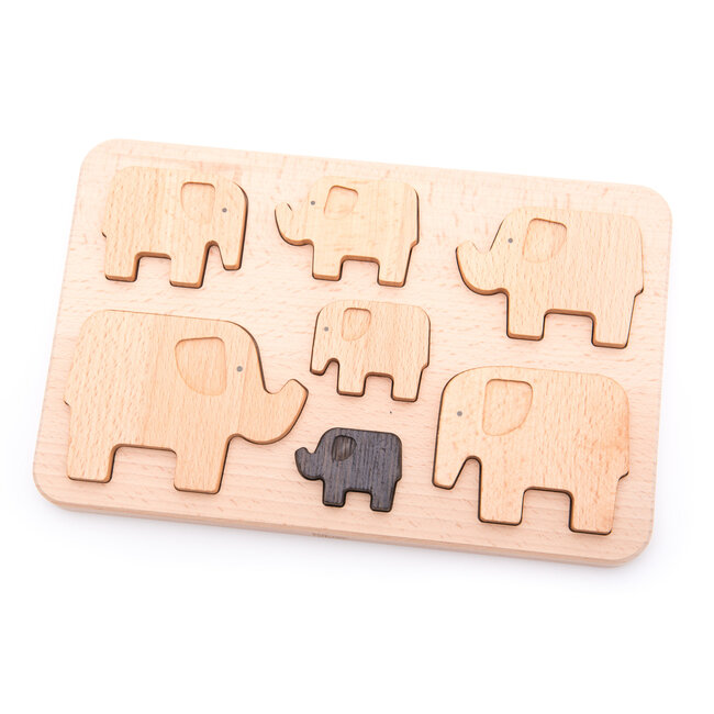 Bajo Puzzle en bois - Éléphants