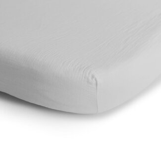 Mushie Drap contour de bassinette en mousseline White